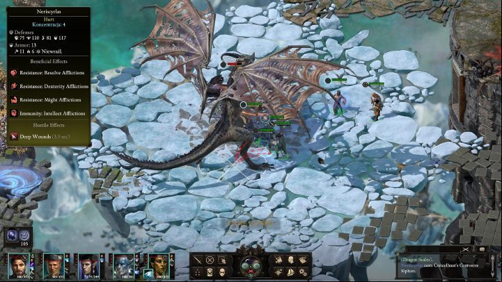 The fight against Neriscyrlas starts shortly after entering the location, so its worth preparing for the battle first - Pillars of Eternity 2 Beast of Winter: Deaths Depthless Dominion - Walkthrough - Main Quests - Pillars Of Eternity 2 Deadfire Game Guide
