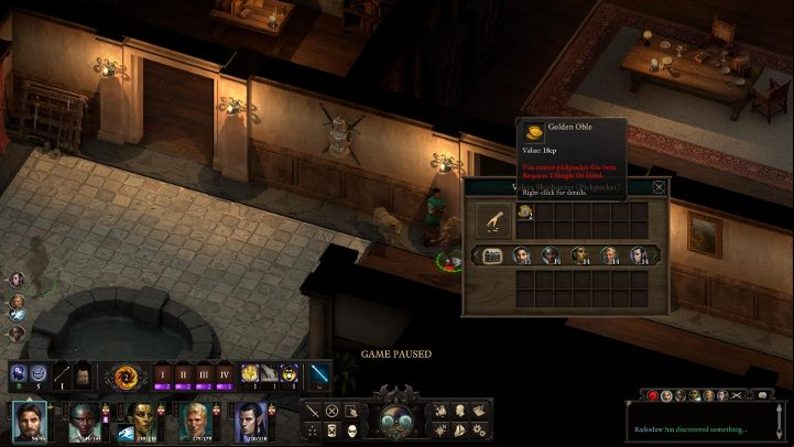 Pick-pocketing is more demanding - Pillars of Eternity 2: Stealth and stealing - Basics - Pillars Of Eternity 2 Deadfire Game Guide