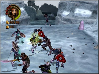 After you reach the cliff, foesll start coming in from everywhere - From Frozen to Freedom - Missions - Pirates of the Caribbean: Legend of Jack Sparrow - Game Guide and Walkthrough