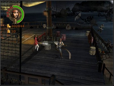 First youll have to find the two halves of the bell, rescuing a soldier hanging from the side on the way (hell hand you a map piece) - Dauntless Derring-Do - Missions - Pirates of the Caribbean: Legend of Jack Sparrow - Game Guide and Walkthrough