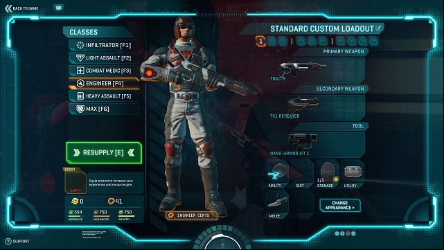 I am afraid that this piece of equipment has been completely used up... - Engineer - Character classes - PlanetSide 2 - Game Guide and Walkthrough