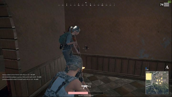 An enemy hit with a flash bang, completely exposed. - Grenades in PUBG - Weapons - PUBG Guide