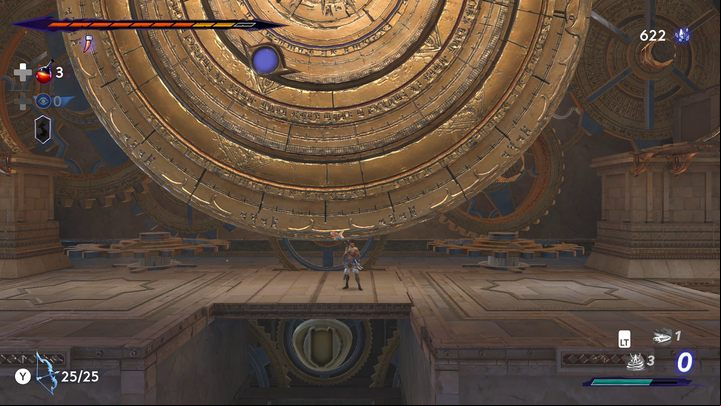 When you reach the appropriate chamber in the northern part of the region, you will see an interesting mechanism consisting of 3 rings with colorful gems - Prince of Persia The Lost Crown: How to solve the puzzle in the Upper City? - FAQ - Prince of Persia The Lost Crown Guide