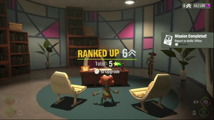 Hollis will give you the task to properly sort the mail - Psychonauts 2: The Motherlobe - walkthrough - Walkthrough - Psychonauts 2 Guide