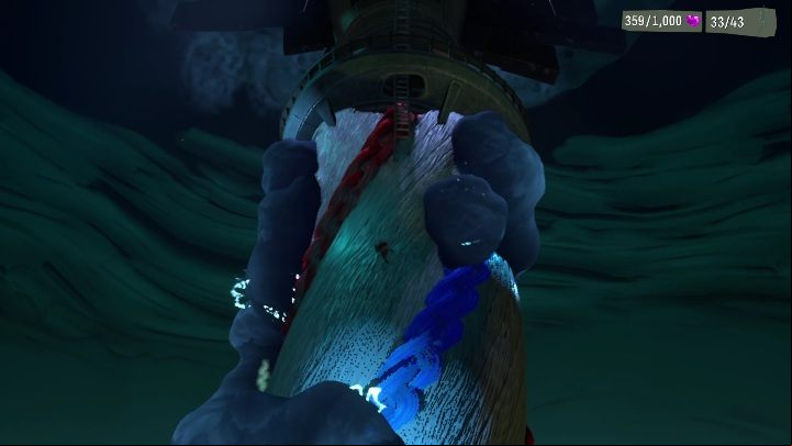 To complete this level you just have to reach the ladder and climb to the very top - Psychonauts 2: Fords Follicles - walkthrough - Walkthrough - Psychonauts 2 Guide