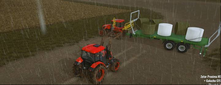 Use a special trailer to transport bales at a longer distance. - Grass and silage in Pure Farming 2018 - Farm work and investments - Pure Farming 2018 Game Guide