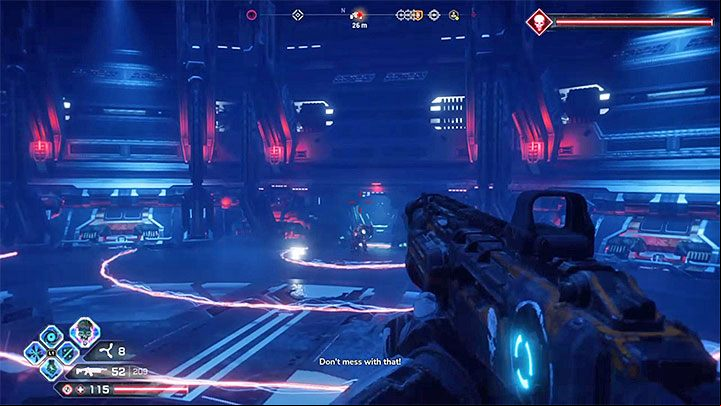 Besides shooting at you with his cannons, the boss can also create energy waves similar to those used by Authority Sentries - General Cross in Double Cross | Boss in Rage 2 - Bosses - Rage 2 Guide