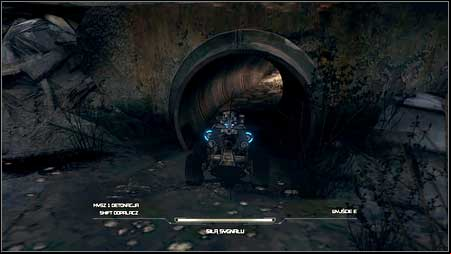 After fight with more mutants use the RC Bomb and drive the car through the tube, where opponents were coming out from - Defibrillator Upgrade - p. 1 | Main missions - Main missions - Rage Game Guide & Walkthrough
