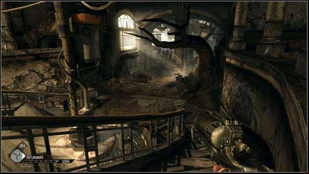 Other soldiers wait for you at the bottom of the stairs - Gearhead Vault - p. 2 | Main missions - Main missions - Rage Game Guide & Walkthrough
