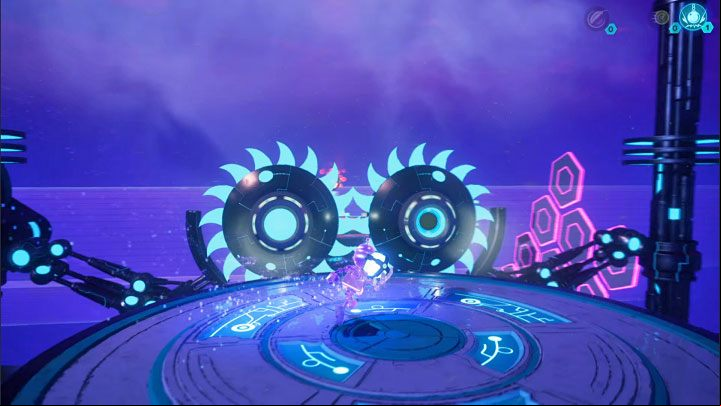 Grab the heavy sphere and go straight ahead and then to the left - Ratchet & Clank Rift Apart: Repairing the anomaly and getting to the drill - walkthrough - Blizar Prime - Ratchet & Clank Rift Apart Guide