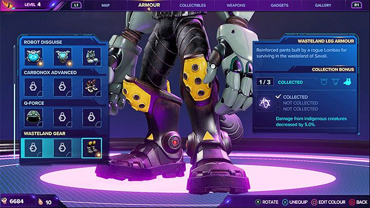 For delivering 3 Lorbs to the monk, you will receive the Wasteland Gear Boots - Ratchet & Clank Rift Apart: Gaining Lombax Lore - walkthrough, shrines - Savali - Ratchet & Clank Rift Apart Guide