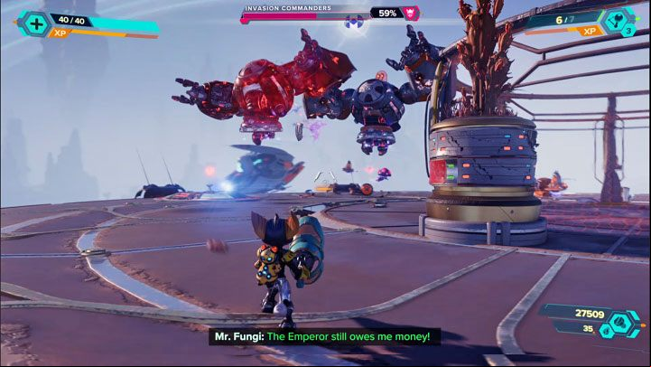 The bosses are also capable of jumping across great distances - Ratchet & Clank Rift Apart: Accessing the Archives - walkthrough - Savali - Ratchet & Clank Rift Apart Guide