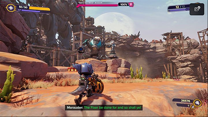 The second boss, Not-So-Wee Roger , appears relatively soon after dealing with the first Wee Roger boss described above - Ratchet & Clank Rift Apart: Wee Roger, Torren IV - how to defeat it? - Bosses - Ratchet & Clank Rift Apart Guide