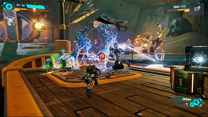 The confrontation with the Crabcakes McGee boss is one of the three Pirate Trials you must undertake after reaching the northwestern part of the map on the Ardolis planet - Ratchet & Clank Rift Apart: Crabcakes McGee, Ardolis - how to defeat? - Bosses - Ratchet & Clank Rift Apart Guide