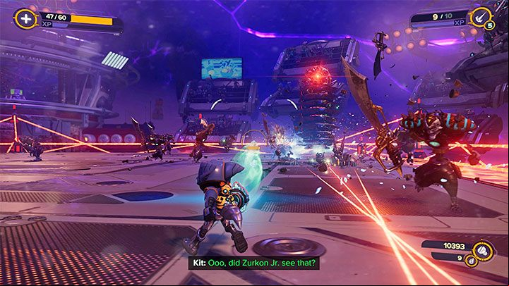 The fighting arena is the largest additional activity in the game - Ratchet & Clank Rift Apart: Combat - Basics - Ratchet & Clank Rift Apart Guide