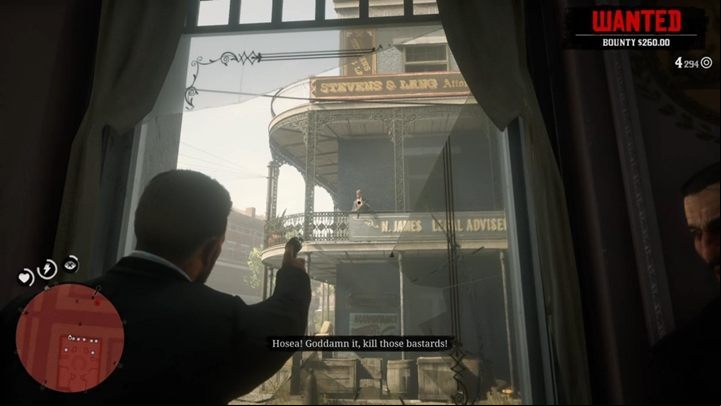 After the cut-scene, it will turn out that the police have already been waiting for you - Red Dead Redemption 2: Banking, the Old American Art - walkthrough - Chapter 4 - Shady Belle - Red Dead Redemption 2 Guide