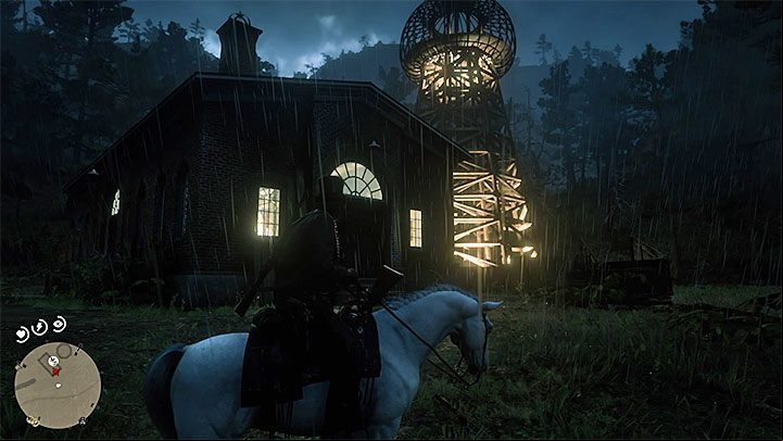 The next meeting with the professor is in Doverhill - go to the large building near the railway tracks in the northern part of the map - Red Dead Redemption 2: A Bright Bouncing Boy - walkthrough, map - Side quests - Red Dead Redemption 2 Guide