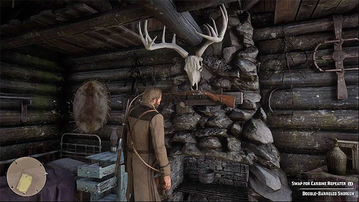 The first good shotgun is Double-Barreled Shotgun - you can get it rather fast, during Paying a Social Call main quest in chapter 2 - Red Dead Redemption 2: The best weapons guide - Game basics - Red Dead Redemption 2 Guide