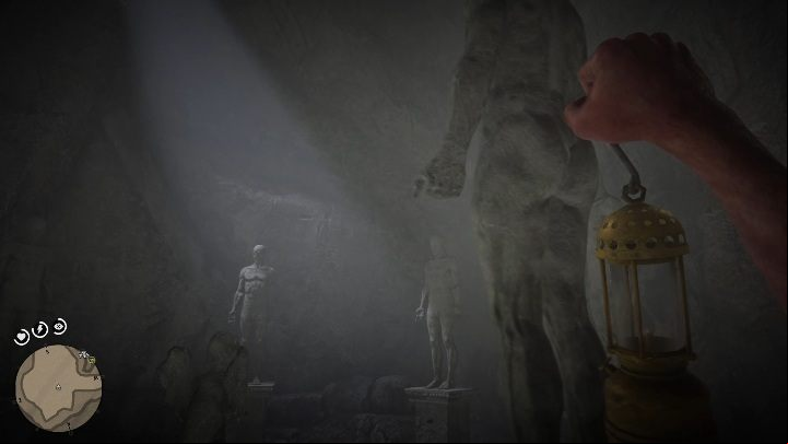 Pay close attention to the statues hands - Red Dead Redemption 2: The Strange Statues Puzzle guide - map, tips - Secrets and collectibles - Red Dead Redemption 2 Guide