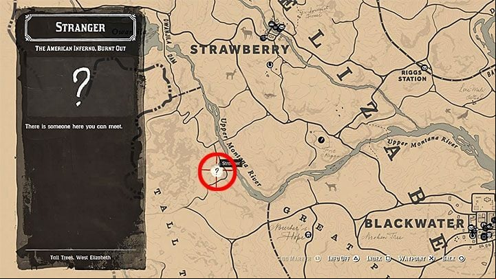 1 - Red Dead Redemption 2: The American Inferno, Burnt Out - walkthrough, map - Side quests - Red Dead Redemption 2 Guide