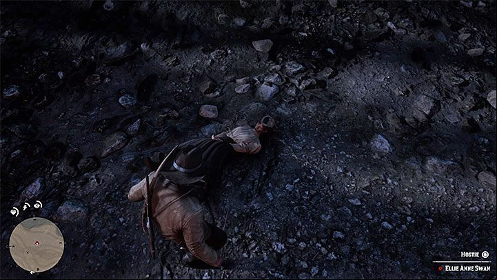 Dont attack your bounty by surprise - the man who accompanies Ellie will shoot at you - Red Dead Redemption 2: Ellie Anne Swan - Bounty Hunting Mission - Valentine - Red Dead Redemption 2 Guide