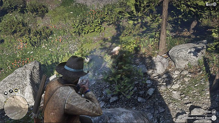 Dont be in a hurry, you dont want to be attacked by the bear prematurely - Red Dead Redemption 2: Legendary bear - how to kill it? - Hunting and wild animals - Red Dead Redemption 2 Guide