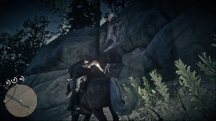 If you drive along the river and look at the rocks, you will quickly find this Carving - Red Dead Redemption 2: Rock carvings - where to find all of them? Maps - Dinosaur bones and Rock Carvings - Red Dead Redemption 2 Guide