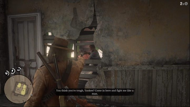The ground floor is clear - Red Dead Redemption 2: The Battle of Shady Belle - walkthrough - Chapter 3 - Clemens Point - Red Dead Redemption 2 Guide