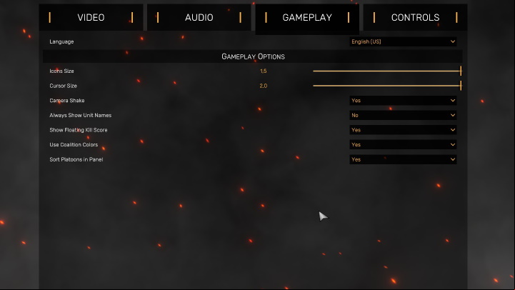 There is no separate tab with accessibility for people with disabilities in the game, but in the Gameplay section, you will find 3 options that can make it easier to play - Regiments: Accessibility - Appendix - Regiments Guide