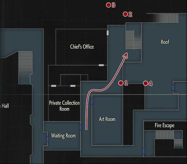 Leon must reach the rooftop - Escaping from the police station | Police station in Resident Evil 2 - Leons path - Resident Evil 2 Guide