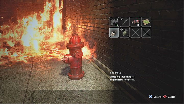 Return to the area with the fire - Resident Evil 3: Downtown walkthrough - Story walkthrough - Resident Evil 3 Guide