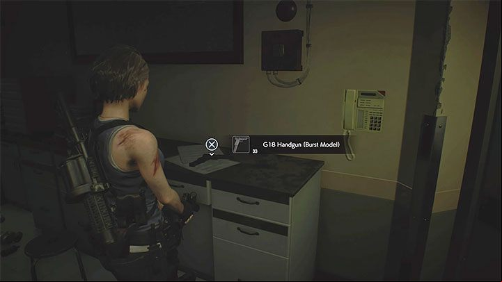You start in the Makeshift Sickroom, the same one where Jill was lying on the bed waiting for the vaccine - Resident Evil 3: Hospital - Jill walkthrough - Story walkthrough - Resident Evil 3 Guide