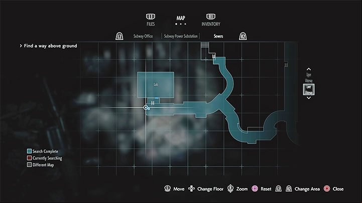 The statue is located in the sewers next to the Lab - Resident Evil 3: Sewers secrets, collectibles - Collectibles and secrets - Resident Evil 3 Guide