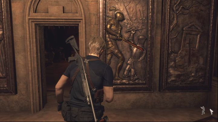 To the right of the gate you must insert - Resident Evil 4 Remake: Treasury Swords puzzle (Chapter 7) - Puzzle solutions - Resident Evil 4 Remake Guide