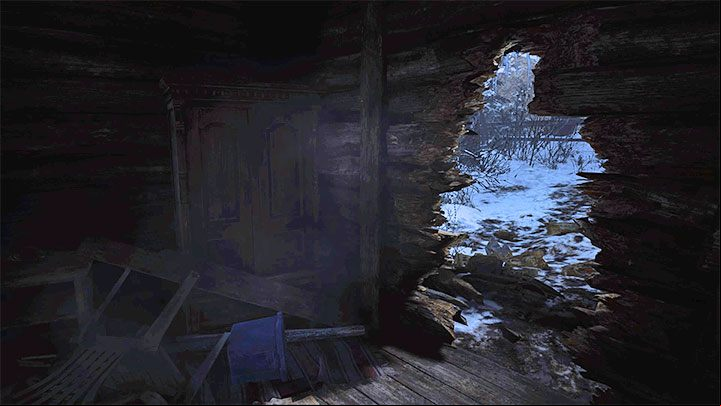 Ethan ultimately arrives at an abandoned house - Resident Evil Village: Some Forest - solution, walkthrough - Village - 1st visit - Resident Evil Village Guide