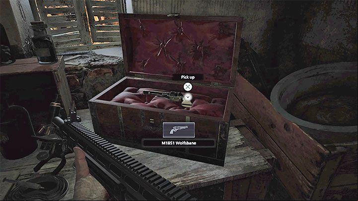 You must get rid of a single monster inside the hut - Resident Evil Village: Weapons - list, collectibles - Secrets & Collectibles - Resident Evil Village Guide