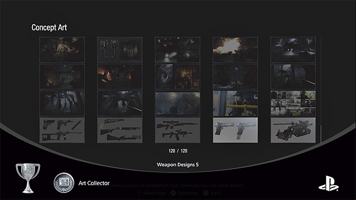 Once you have made your purchase, go to the Concept Art menu under Bonuses - Resident Evil Village: Trophies/Achievements list - Appendix - Resident Evil Village Guide