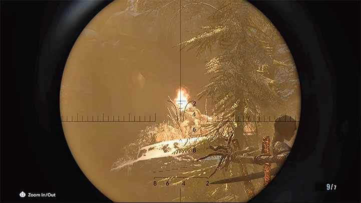 Watch out for enemy archers (example in the picture), as they are able to attack from a distance and set the main character on fire by using flaming arrows - Resident Evil Village: Going through the stronghold - walkthrough - Fortress - Resident Evil Village Guide
