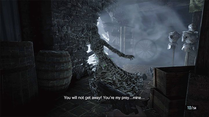 Continue in this manner until the boss turns to stone and falls apart - Resident Evil Village: 2 vampire daughter - boss, how to defeat? - Bosses - Resident Evil Village Guide