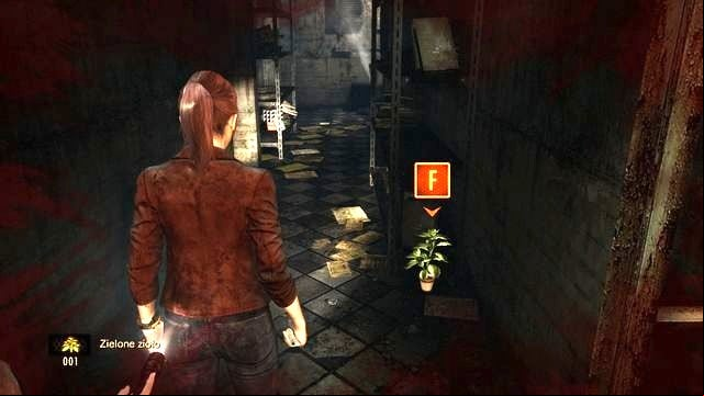 The green herb that you find along your path heals your wounds. - Escape the facility | Penal Colony - Claire - Penal Colony - Claire - Resident Evil: Revelations 2 Game Guide