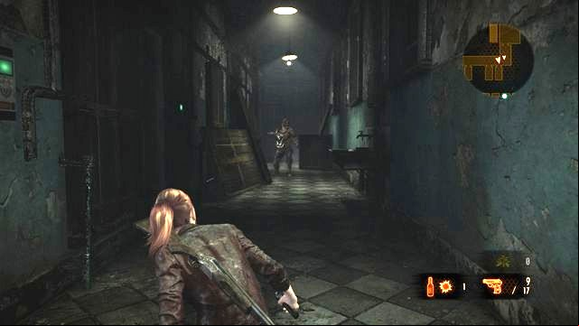 Take the advantage of distance and target the opponent. - Escape the facility - activate the mechanism | Penal Colony - Claire - Penal Colony - Claire - Resident Evil: Revelations 2 Game Guide