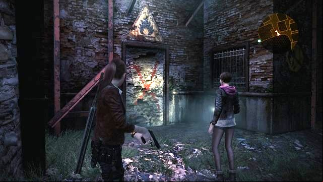 After you defeat the opponent, head towards the next door marked with the X symbol - Find fuel and the battery | Contemplation - Claire - Contemplation - Claire - Resident Evil: Revelations 2 Game Guide