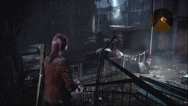 In the age between the buildings, watch out for the single opponent - Go to the tower | Contemplation - Claire - Contemplation - Claire - Resident Evil: Revelations 2 Game Guide