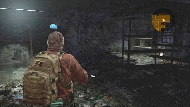 In the building, with the (broken) elevator at the second floor, you fight Pedro - Contemplation - Barry | Emblems - Episode 2 - Contemplation - Tower emblems - Resident Evil: Revelations 2 Game Guide