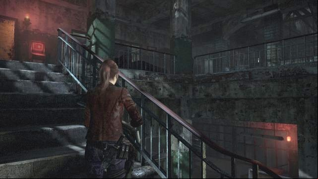 Upstairs, visit the toilet and then the room with eagles. - Find Neil | Judgement - Claire - Judgement - Claire - Resident Evil: Revelations 2 Game Guide