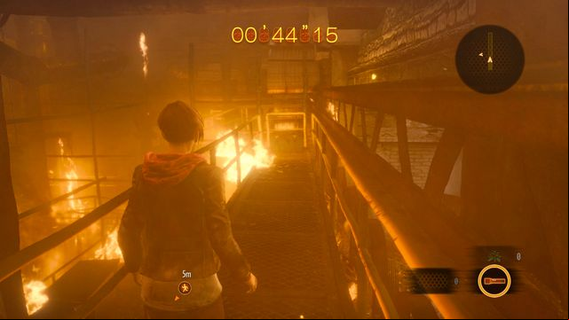 Upstairs, you will find a crate with some interesting things inside. - Find Neil - Factory on fire | Judgement - Claire - Judgement - Claire - Resident Evil: Revelations 2 Game Guide