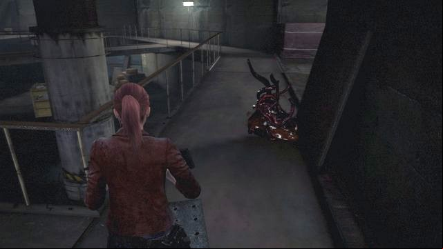 Watch out for the tentacles on the ground. - Fight with Neil | Judgement - Claire - Judgement - Claire - Resident Evil: Revelations 2 Game Guide
