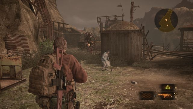 to keep your distance. - Find Alex - The battle | Judgement - Barry - Judgement - Barry - Resident Evil: Revelations 2 Game Guide
