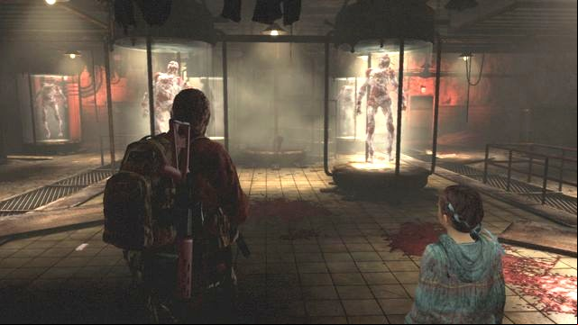 Breaking the glass will result in necessity to fight enemies. - Find Alex | Metamorphosis - Barry - Metamorphosis - Barry - Resident Evil: Revelations 2 Game Guide
