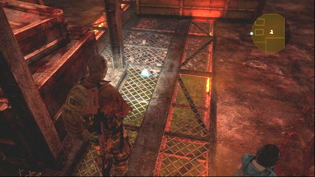 In the place where you fight three waves of enemies, on the second level - Metamorphosis - Barry | Emblems - Episode 4 - Metamorphosis - Tower emblems - Resident Evil: Revelations 2 Game Guide
